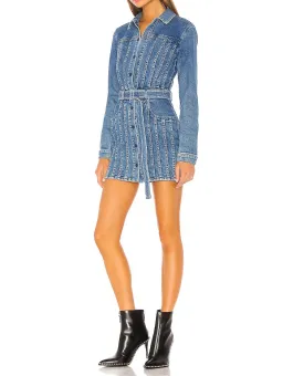 Cotton Citizen Caballo Dress Croft Blue Size S / Au 8  for rent on The Volte - image 2