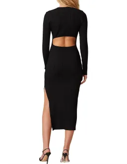 Bec & Bridge Danika Black long Sleeve Midi Dress Size 12 for rent on The Volte - image 3