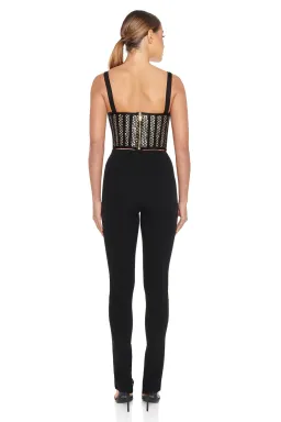 Eliya the Label The Zayna Corset Top Black/Silver Sequin Size XS/AU 6 for rent on The Volte - image 2