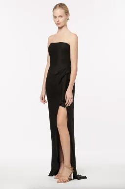Manning Cartell Asymmetrical Games Strapless Gown Black Size 6 for rent on The Volte - image 2