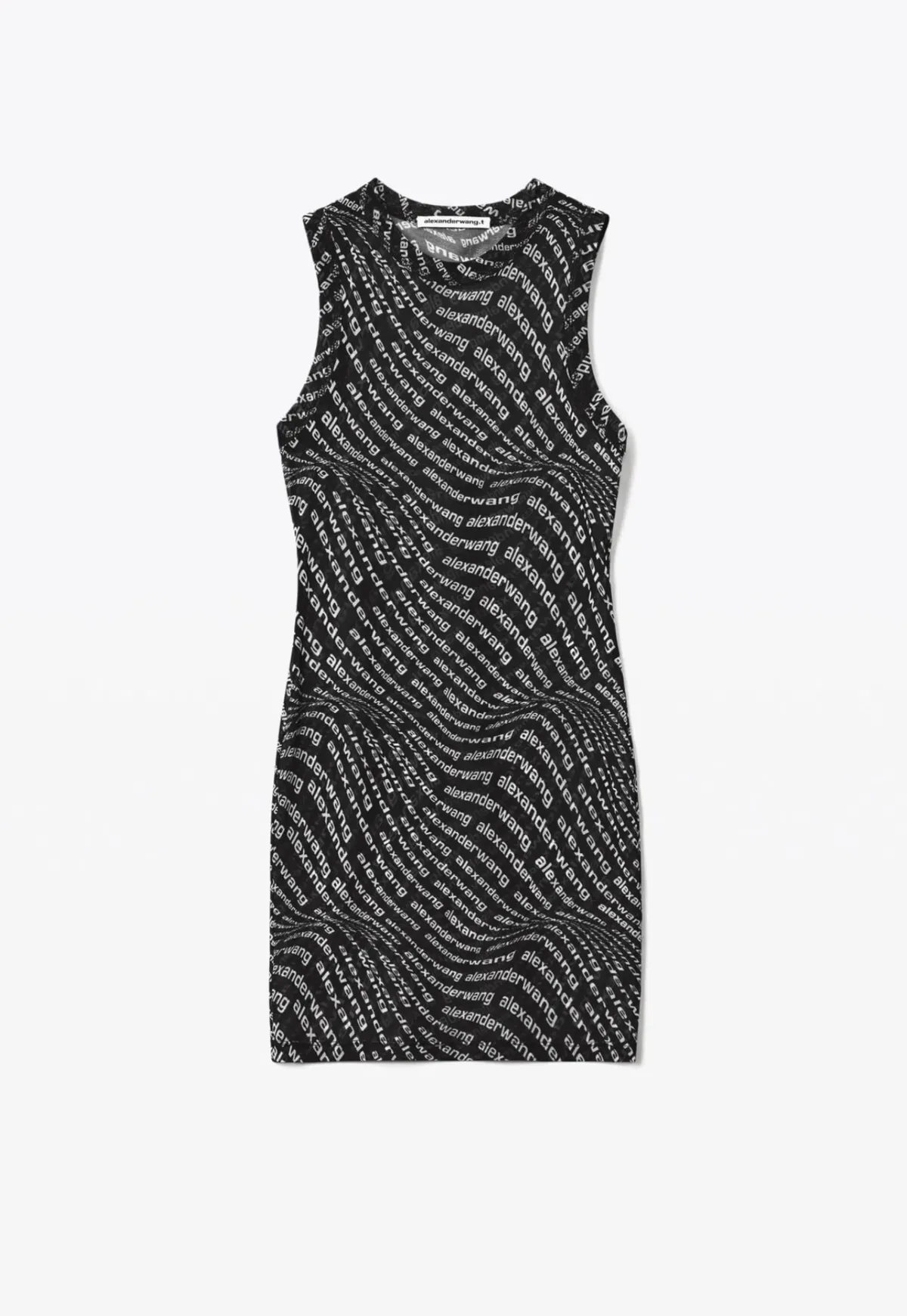 Alexander Wang Mesh Logo Dress Black Size XS/AU 6 - Image 4