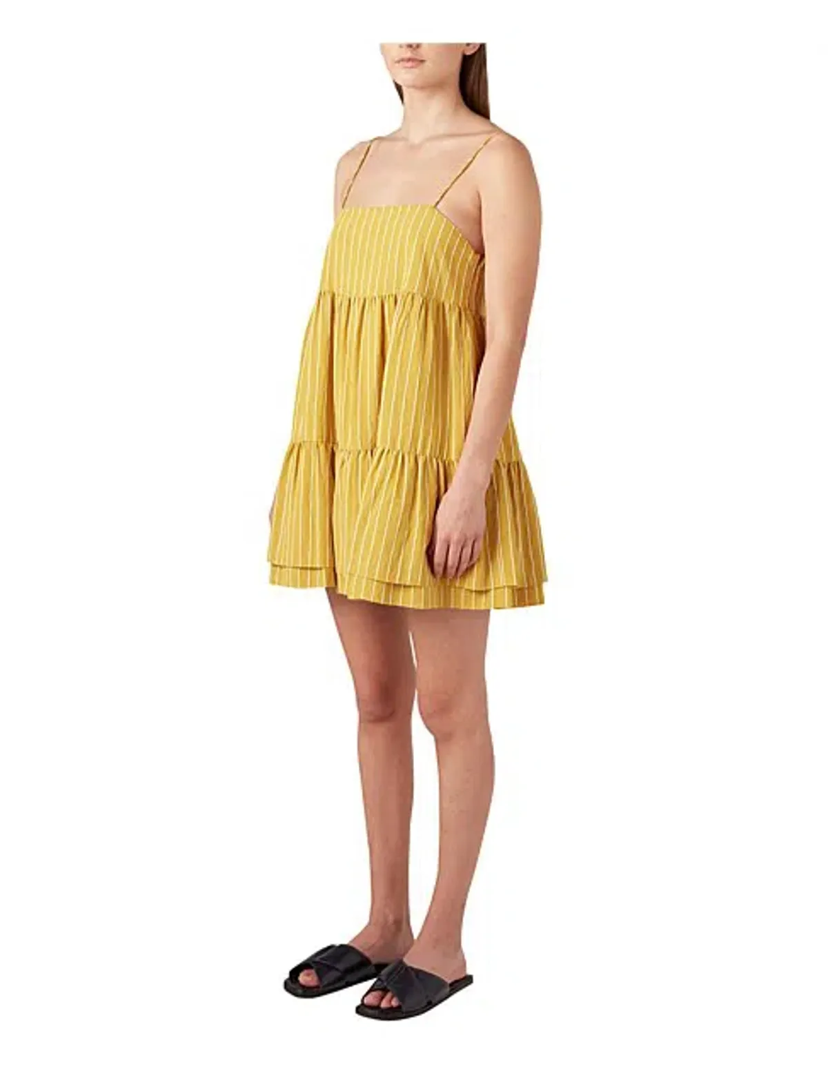 Camilla And Marc Pollino Stripe Dress Yellow Size 6 - Image 2