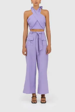 The Wolfgang Sahara Linen Set Lilac Size 6 for rent on The Volte - image 2