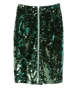 Suboo Suncoo Paris Green Sequin Skirt Size 8  for rent on The Volte - image 1