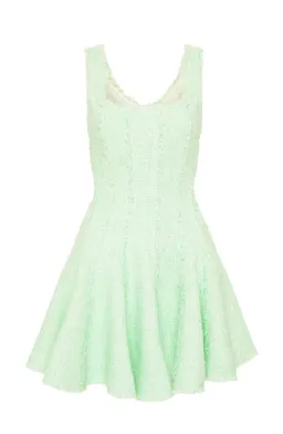 Aje Anais Boucle Mini Dress Mint Size 8 / S for rent on The Volte - image 4