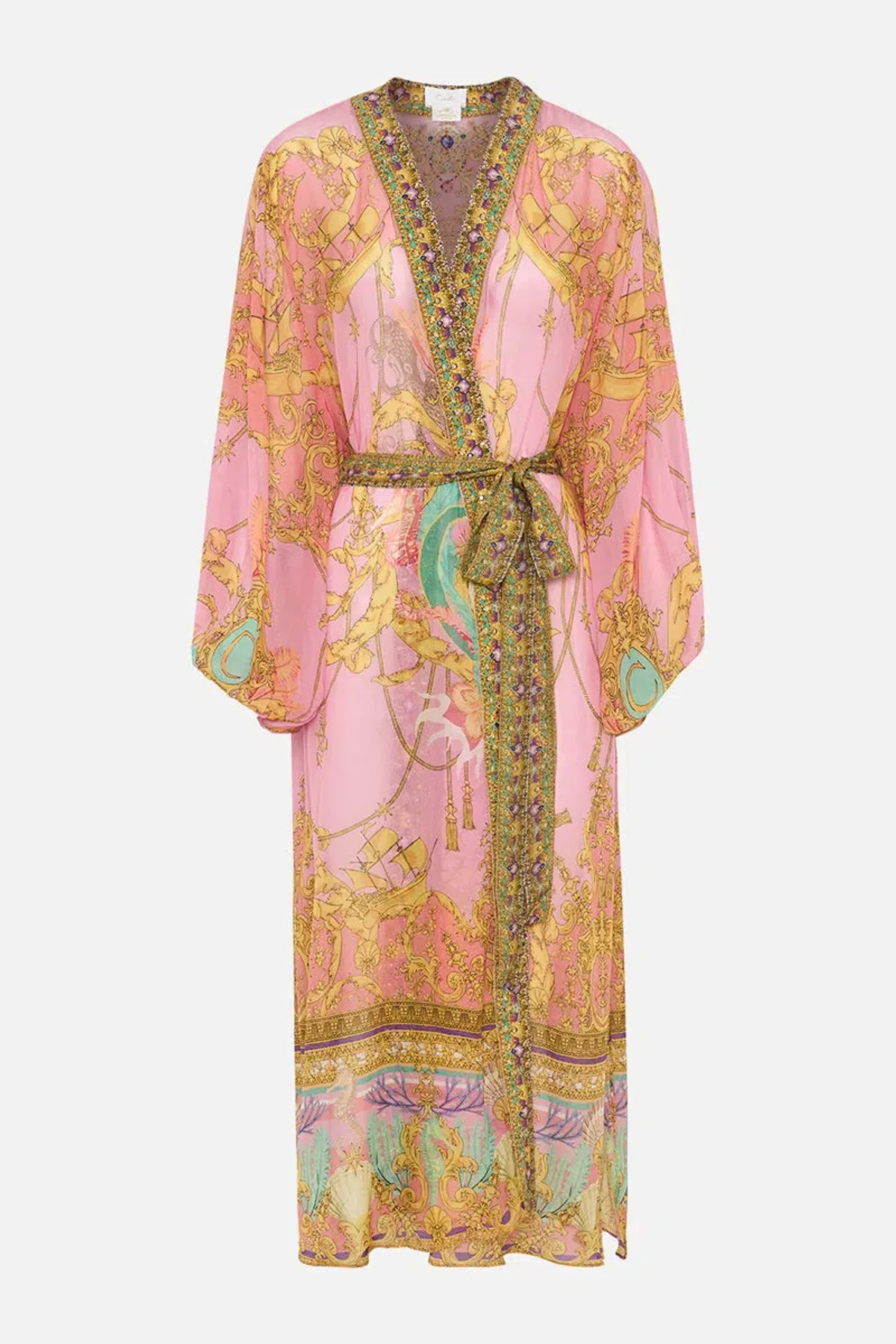 Camilla Mermaid Motel Silk Blouson Sleeve Layer Print Size 16/XL - Image 5