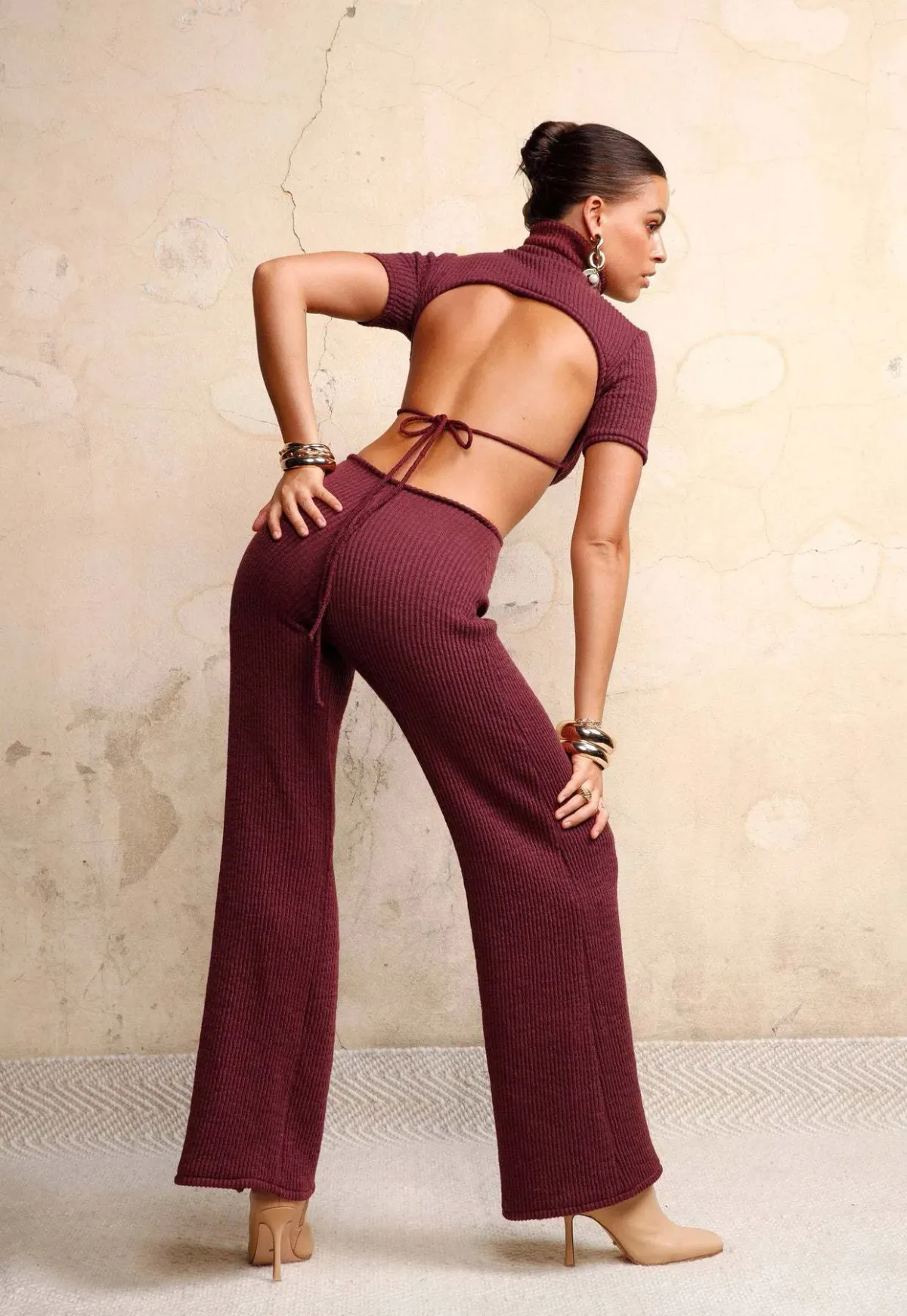Arcina Ori Lexi Jumpsuit in Wine Size S / AU 8 - Image 2