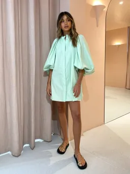 Camilla and Marc Kyra Mini Dress Sour Apple Size 14  for rent on The Volte - image 1