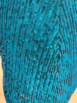 Rebecca Vallance Missing Hours Midi Dress Turquoise Size 8 for rent on The Volte - image 5