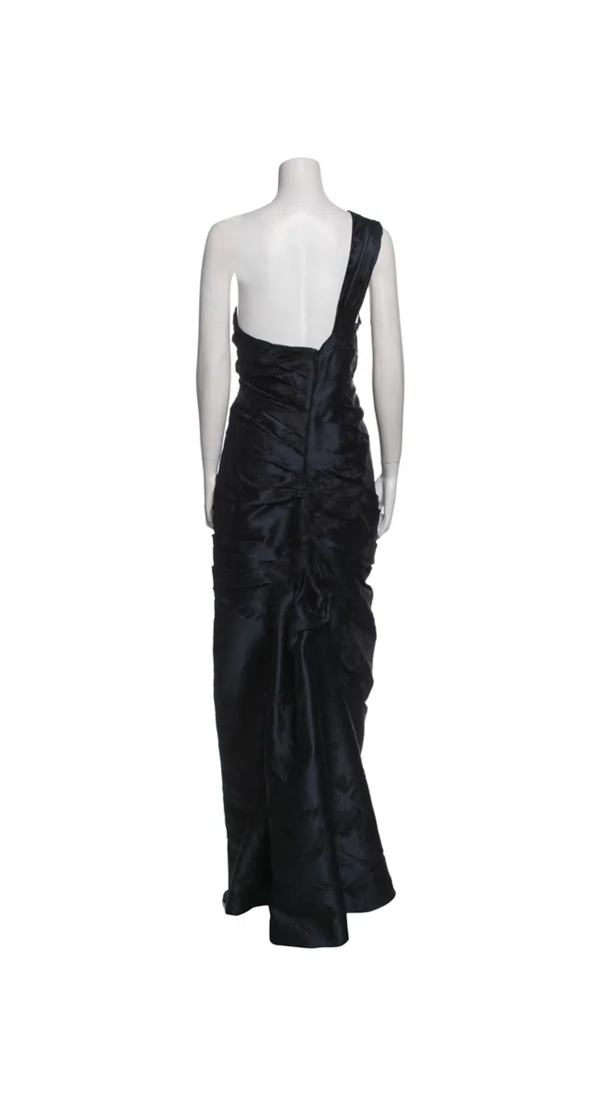 J. Mendel Paris Floor-Length Gown Navy Blue Size AU 12  - Image 5