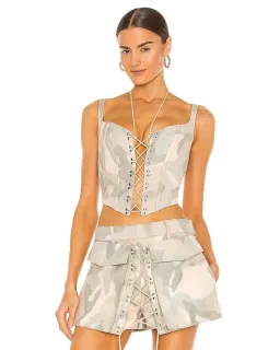 Dion Lee Ikat Camo Corset Print Size 8 for rent on The Volte - image 2