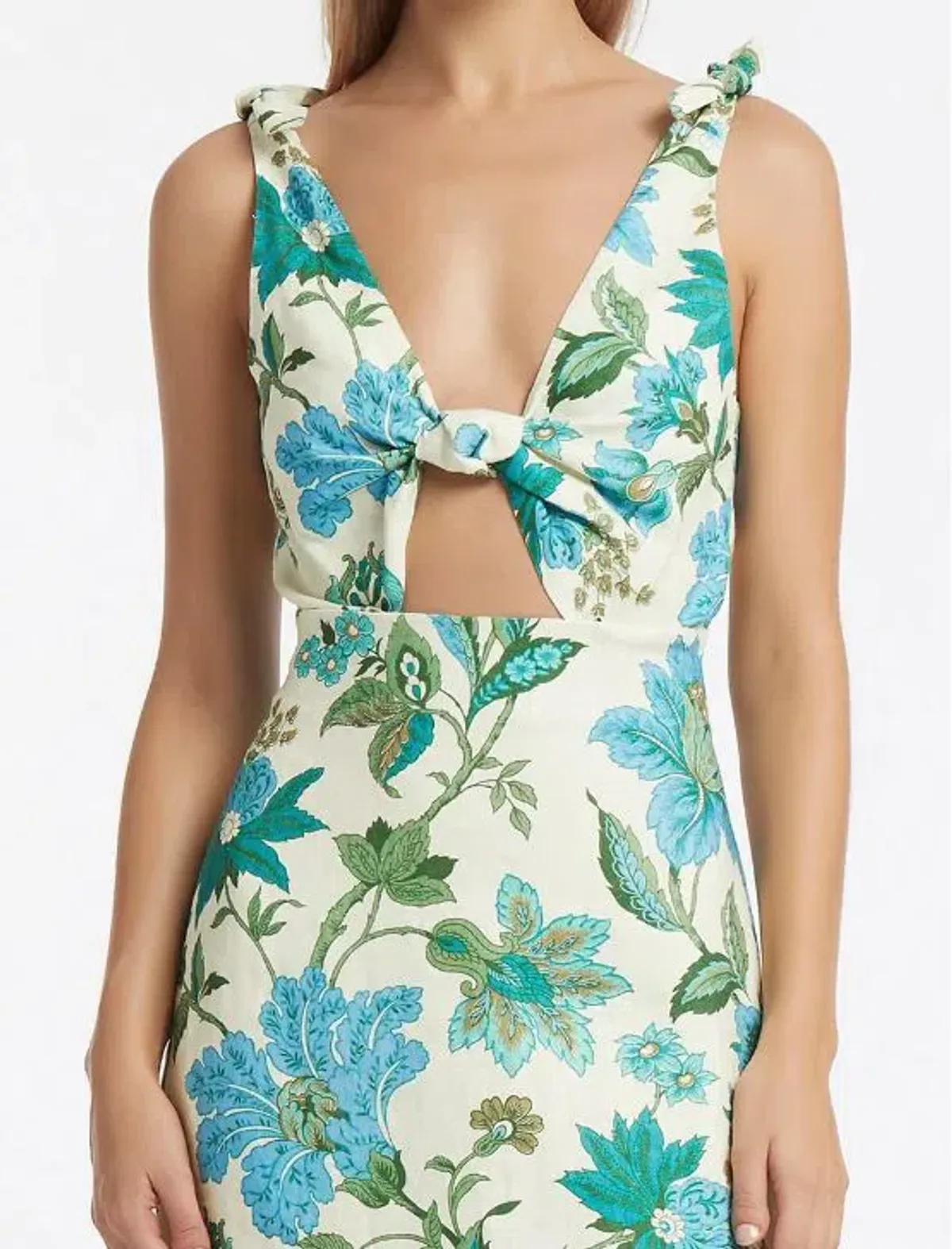 Sir the Label Alexandre Tie Midi Dress Marguerite Floral Print Size 3 / Au 12 - Image 2