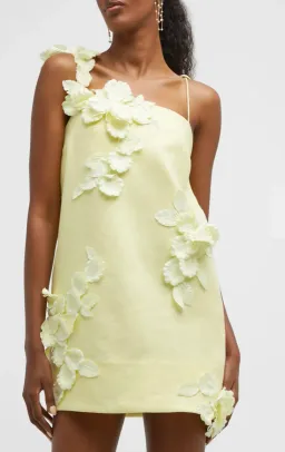 Zimmermann High Tide Shift Flower Mini Dress Yellow Size 1 / Au 10 for rent on The Volte - image 4