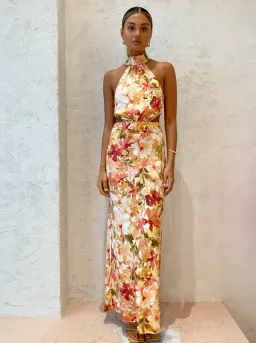 Significant Other Lapis Midi Dress Watercolour Floral Size 10  for rent on The Volte - image 5