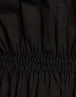 Aere Organic Cotton Poplin Midi Dress Black Size 8 for rent on The Volte - image 4