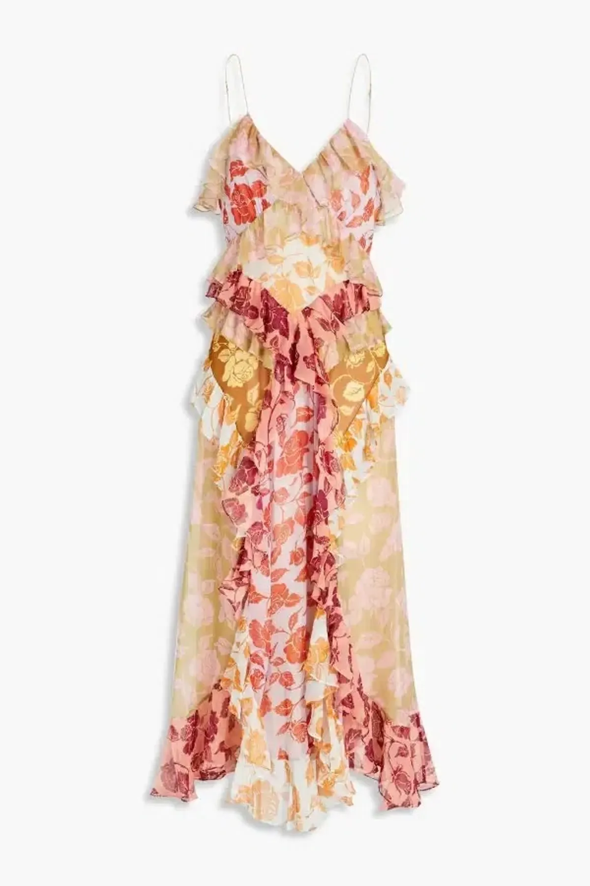 Zimmermann The Lovestruck Slip Midi Dress Patchwork Floral Size 0/Au 8 - Image 4