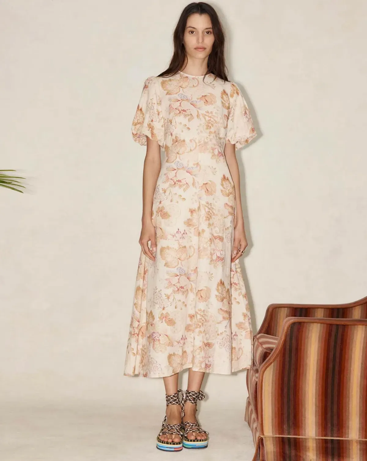 Alémais Philomena Midi Dress Print Size 12  - Image 2