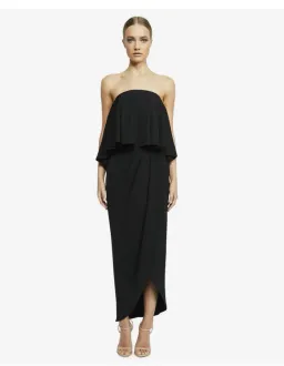 Shona Joy Strapless Frill Maxi Dress Size 8  for rent on The Volte - image 1
