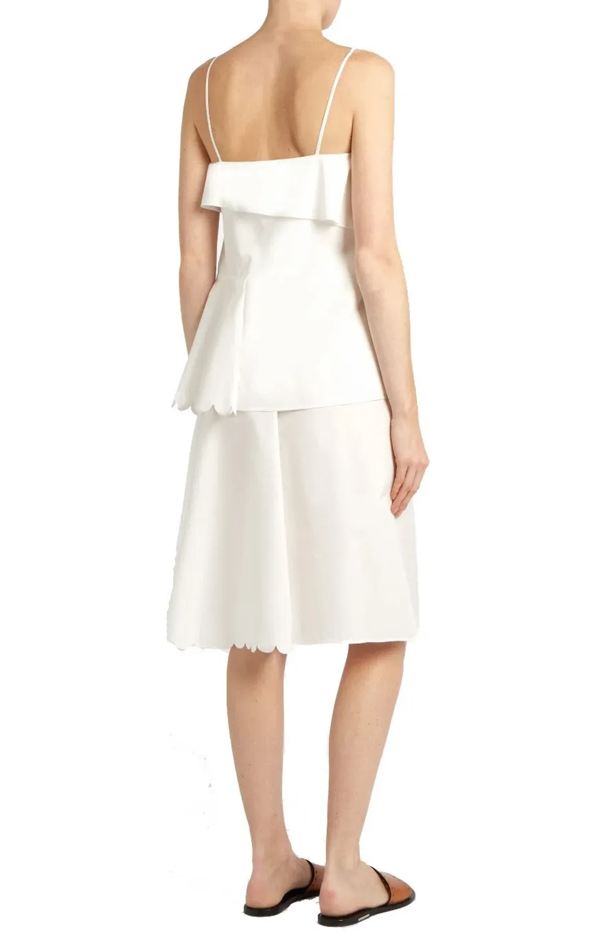 See by Chloe Scallop Edged Cotton Dress Size 38/Au 10 - Image 2