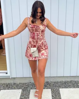 Miaou Wanted Ginger Mini Dress Print Size S/Au 8 for rent on The Volte - image 3