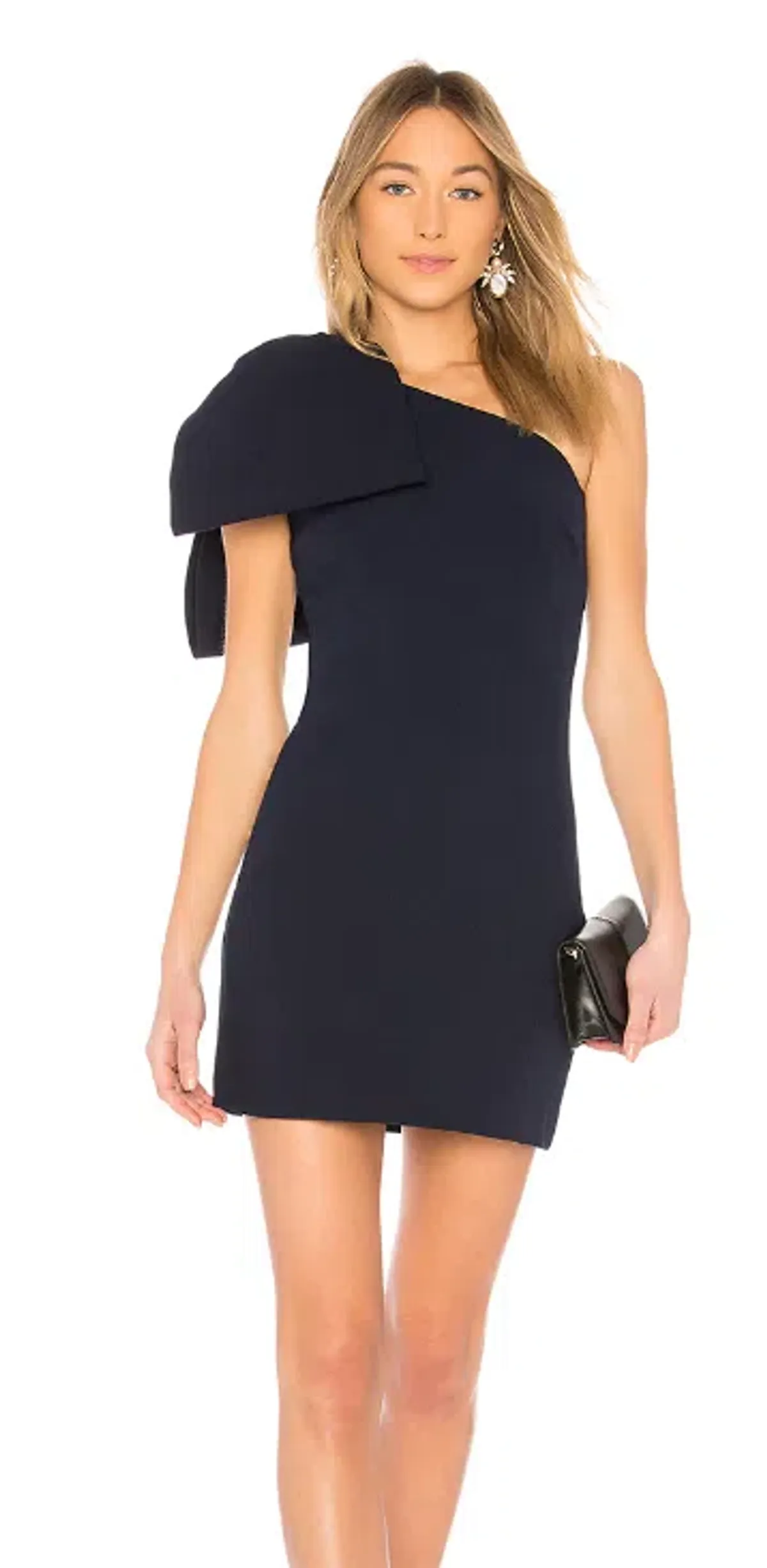 Rebecca Vallance Hamptons Bow Mini Dress Navy Size 10 - Image 2