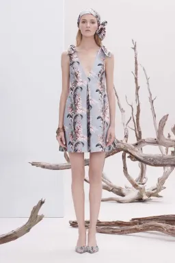 Zimmermann Winsome Trapeze Dress in Blue Floral Size 0/Au 8 for rent on The Volte - image 1