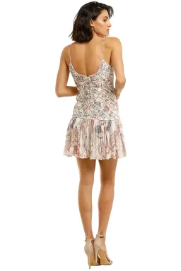 Thurley Holly Dress  Ivory/Pink Multi Size 10 for rent on The Volte - image 2