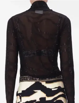 Camilla Jersey Turtleneck Tame My Tiger Black with Camilla Cool For Cats Soft Bra with Back Clip (AU16) for rent on The Volte - image 4