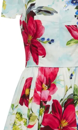 Dolce & Gabbana Cotton Poplin Mini Dress Floral Size 12 for rent on The Volte - image 7