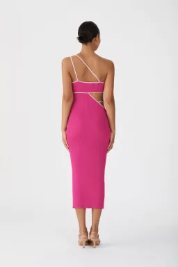 San Sloane Nathalya Midi Dress Pink Size 6 / XS for rent on The Volte - image 3