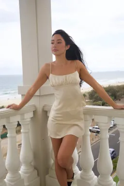 I Dream For You Champagne Silk Cami & Wave Silk Skirt Set Cream Size XS-S/AU 6 for rent on The Volte - image 1