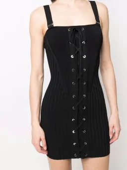 Dion Lee Laced Corset Mini Dress Black Size XS/Au 6 for rent on The Volte - image 4
