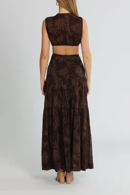 Bec & Bridge Desert Palm Maxi Dress Print Size 8 for rent on The Volte - image 2