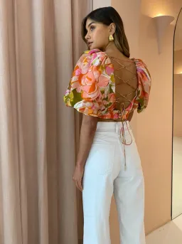 Acler Porter Top Floral Size 10 for rent on The Volte - image 2