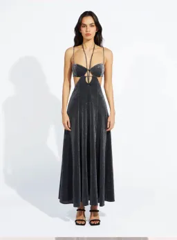 Alice McCall Lucy in the Sky Midi Dress Black Size 6 for rent on The Volte - image 1