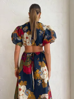 Sir the Label Bonita Puff Sleeve Gown Floral Size 1 / Au 8  for rent on The Volte - image 5