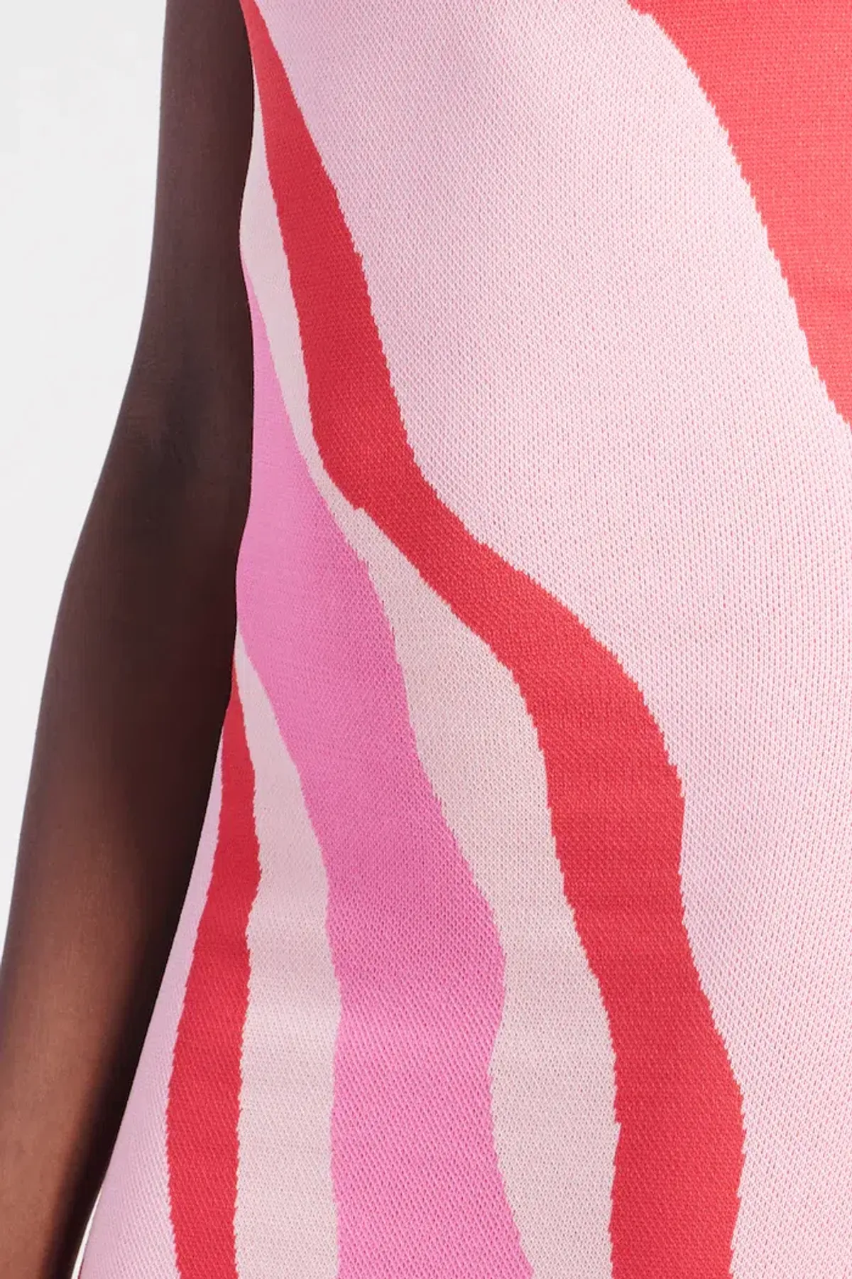 St Cloud Margarita Wave Knit Midi Dress Pink Size XS / Au 6 - Image 4