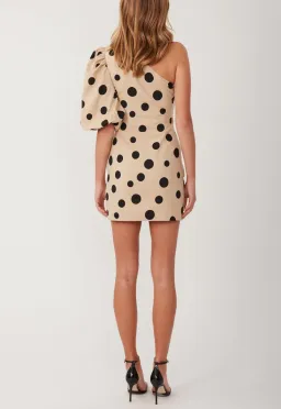 Torannce One Spot Mini Dress Beige Size 6 / XS for rent on The Volte - image 3