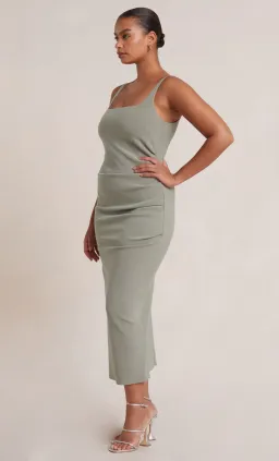 Bec & Bridge Be Mine Square Neck Midi Dress Sage Size 8 / S for rent on The Volte - image 2