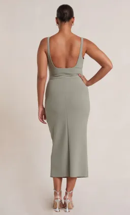 Bec & Bridge Be Mine Square Neck Midi Dress Sage Size 8 / S for rent on The Volte - image 3