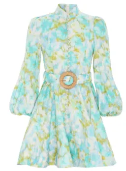 Zimmermann High Tide Buttoned Mini Dress Floral Size 1 / Au 10 for rent on The Volte - image 6
