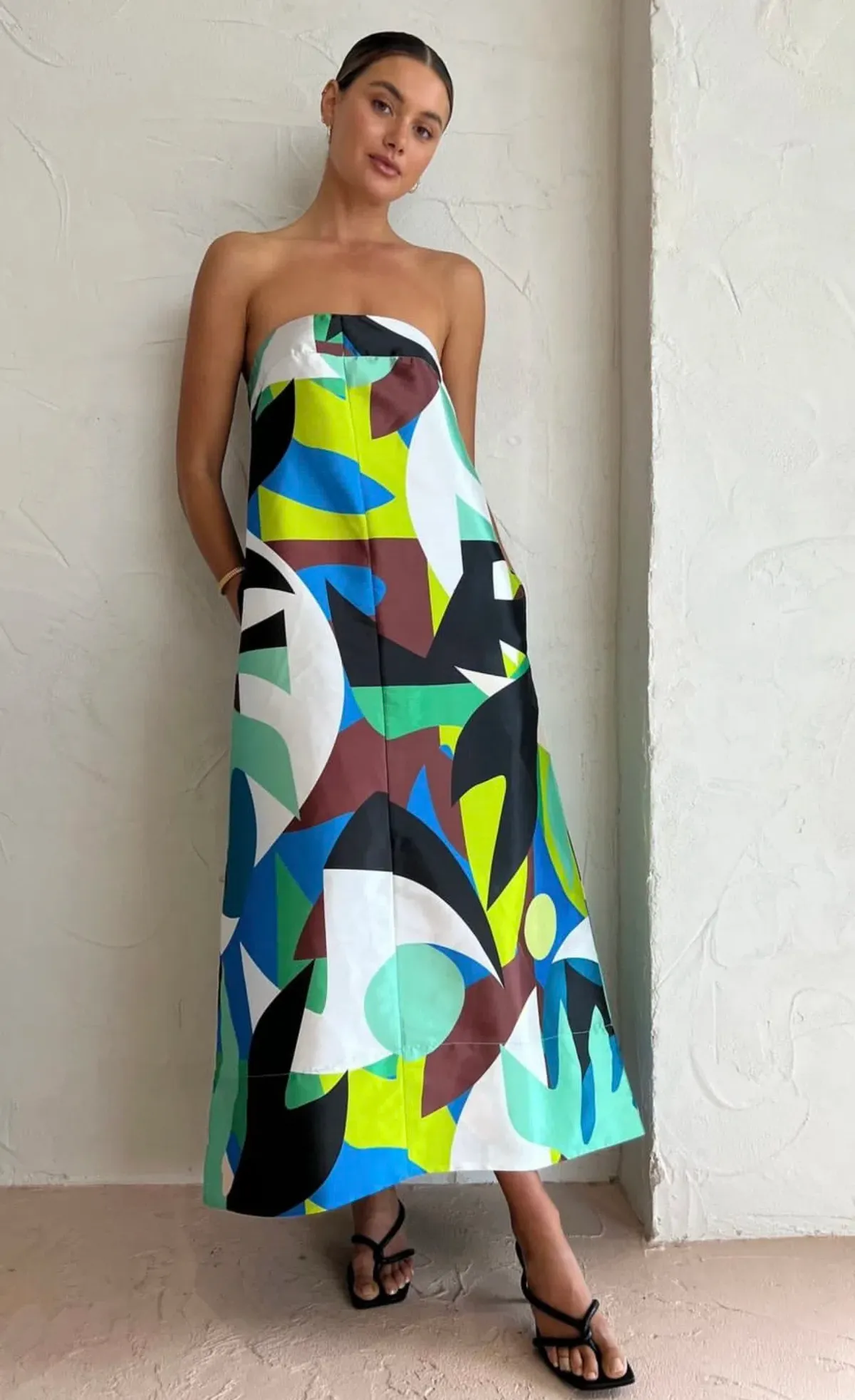 Manning Cartel Abstract Dress Multi Size 12 - Image 1