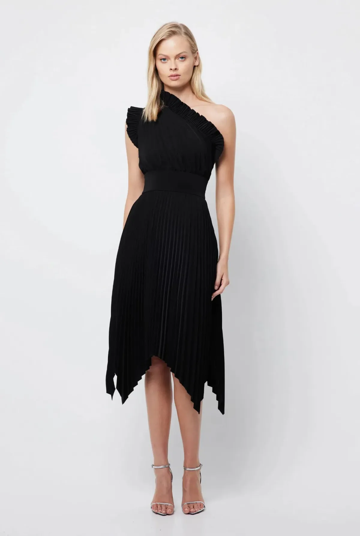 Mossman The Lady Like Midi Dress Black Size 12 - Image 1