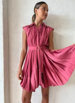 Acler Seymour Dress Dusty Pink Size 6 for rent on The Volte - image 3