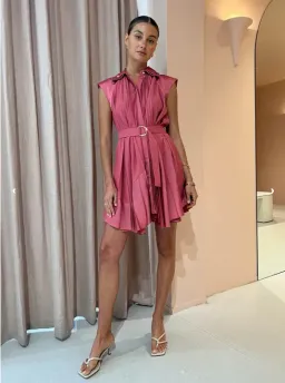 Acler Seymour Dress Dusty Pink Size 6 for rent on The Volte - image 1