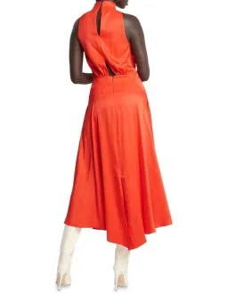 Sass & Bide Past Lives Cowl Neck Midi Dress Orange Size 10 for rent on The Volte - image 3