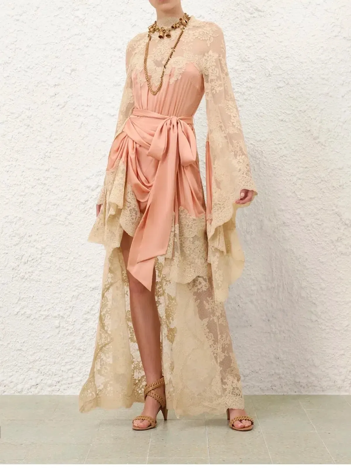 Zimmermann Hypnotic Satin Drape Dress Size 0 / Au 8 - Image 2