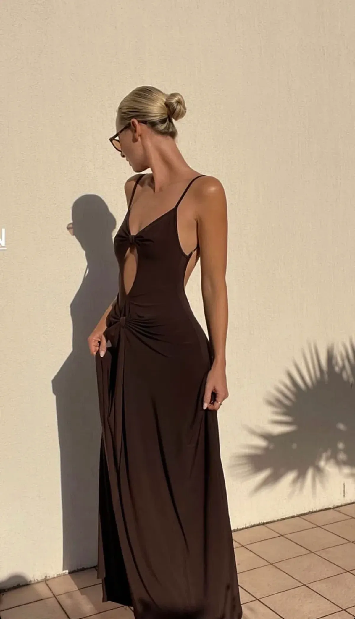 One Mile the Label Sammy Maxi Dress Cocoa Size XS/Au 6  - Image 11