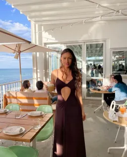 One Mile the Label Sammy Maxi Dress Cocoa Size S/Au 8 for rent on The Volte - image 4