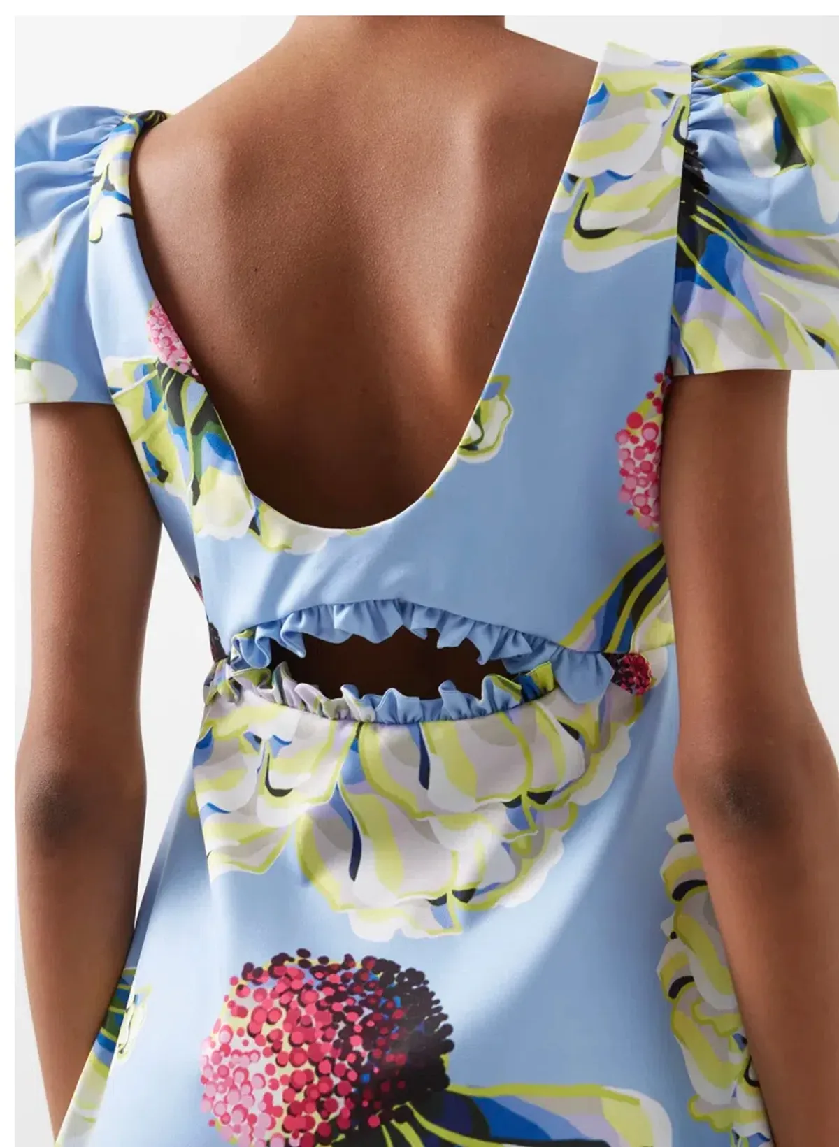 Kika Vargas Judith Tafffeta Dress Floral Print Size XS / AU 6  - Image 4